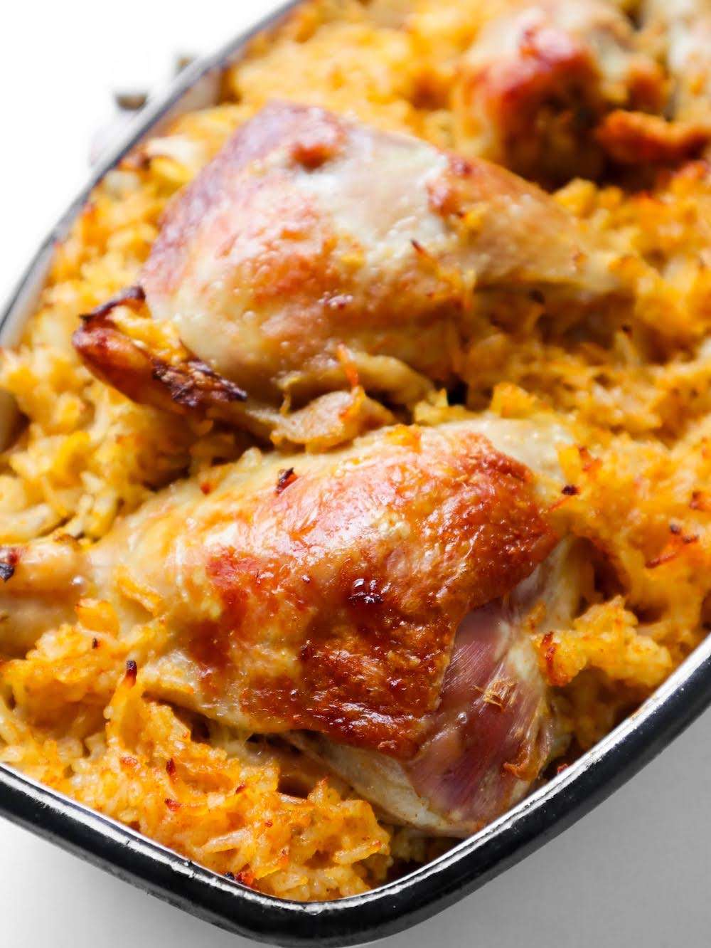 sauerkraut and chicken with rice, baked after the 30 mins 