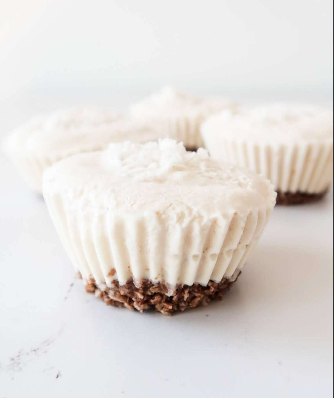 Looking for some easy healthy snack ideas? This mini no bake healthy cheesecake recipe is perfect for a quick healthy snack or healthy dessert that you can make ahead on Sunday or whenever you find 15 minutes! If you’re following a low carb keto diet, you can easily turn this into a low carb cheesecake recipe by using stevia or erythritol instead of honey - start with a little bit and adjust to taste.