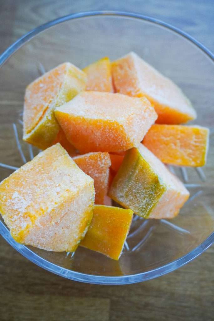Preserve your harvest for months! Learn how to freeze butternut squash in two ways - 1) raw and chopped or 2) as butternut squash puree.